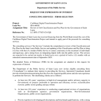 Government of Saint Lucia: Caribbean Digital Transformation Project - Review of Job Classification and Pay Plan for the Government of Saint Lucia